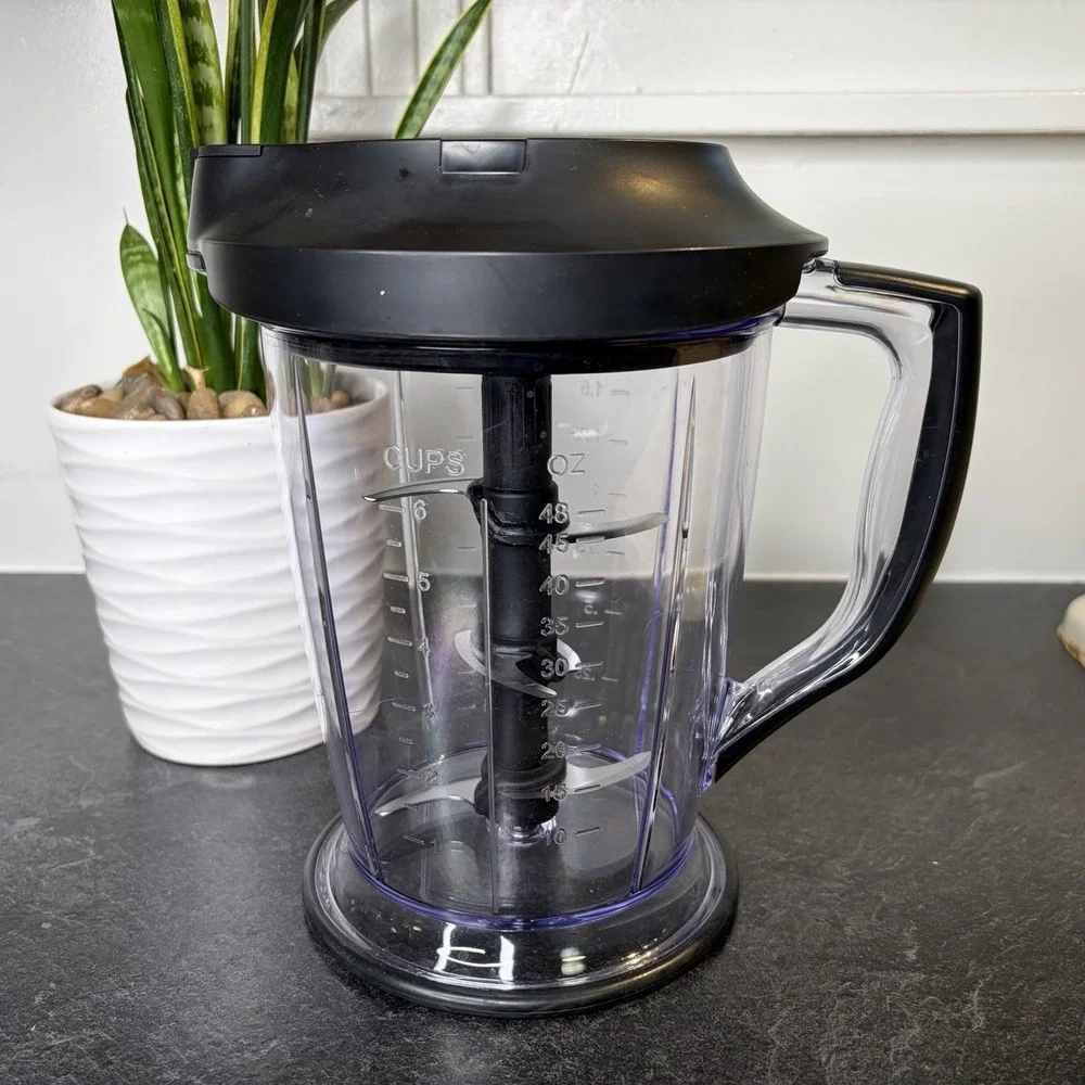 NINJA Master Prep Professional‎ Replacement 48 oz 6 Cup Pitcher Lid Blade EUC
